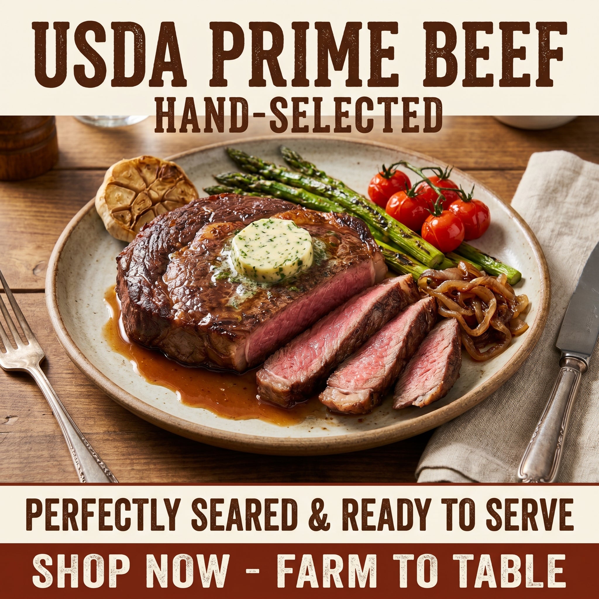Grass-Fed Pre-Cooked Sirloin Steak - High-Protein Meal Prep | Tender, Fully Cooked & Vacuum-Sealed for Freshness