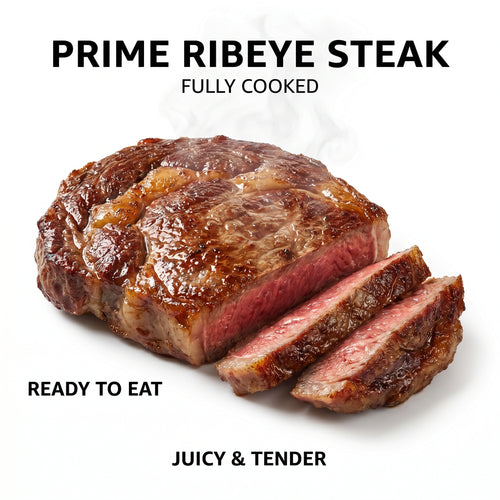 Grass-Fed Pre-Cooked Sirloin Steak - High-Protein Meal Prep | Tender, Fully Cooked & Vacuum-Sealed for Freshness