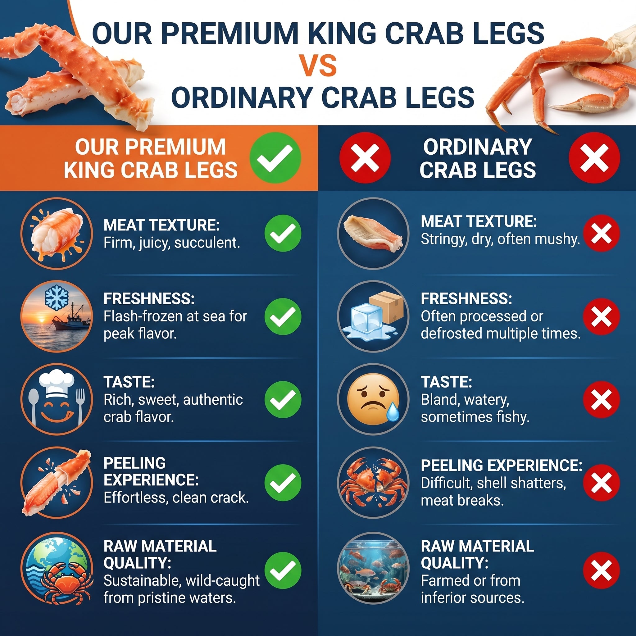 Giant Alaskan Style King Crab Legs - 3lb Premium Gift Box | Wild-Caught & Flash-Frozen for 5-Star Buttery Flavor